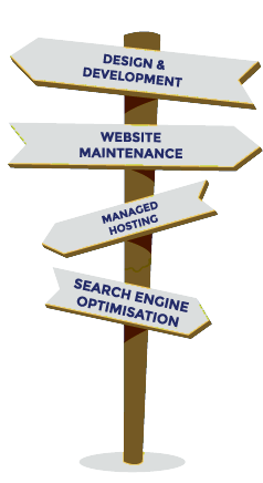 Design and development, website maintenance, managed hosting, search engine optimisation